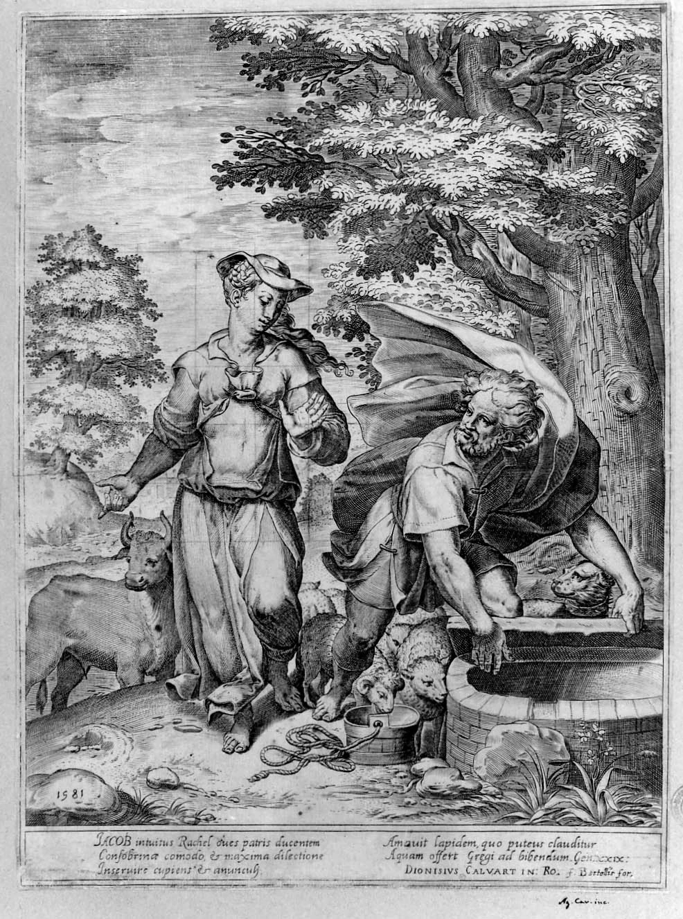 Giacobbe e Rachele al pozzo - Collezione Remondini. Bassano del Grappa. Vicenza